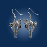 Arched Cat Earrings