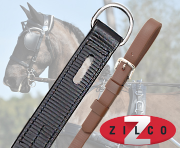 Zilco Classic Pair Horse Driving Harness, Horse Size, Black and Brown -  5644-4 - GOOD APPLE EQUINE